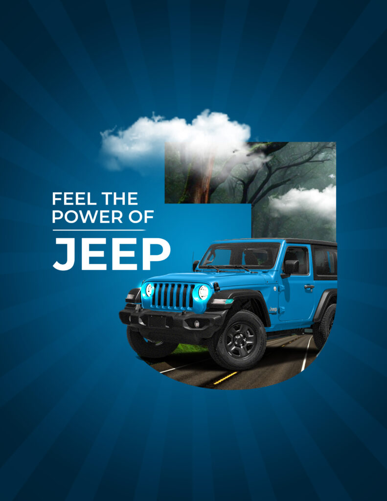 Photoshop ad for Jeep Wrangler